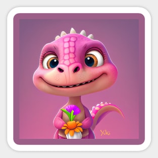 Baby Dinosaur Dino Bambino - Yuki Sticker